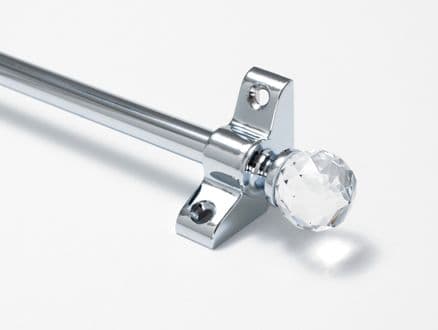 Crystal Stair Rods| Superb Chrome 3/8