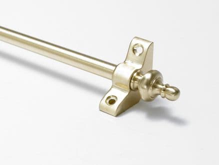 Stair Rods | Satin Brass Stair Rod Urn Finial