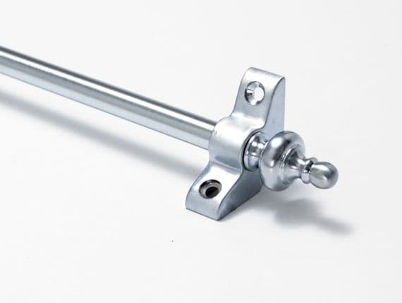 Stair Rods | Satin Chrome Stair Rods Urn Finial