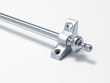 Stair Rods | Satin Chrome Stair Rods Urn Finial
