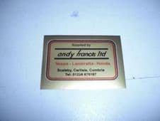 Andy francis sticker