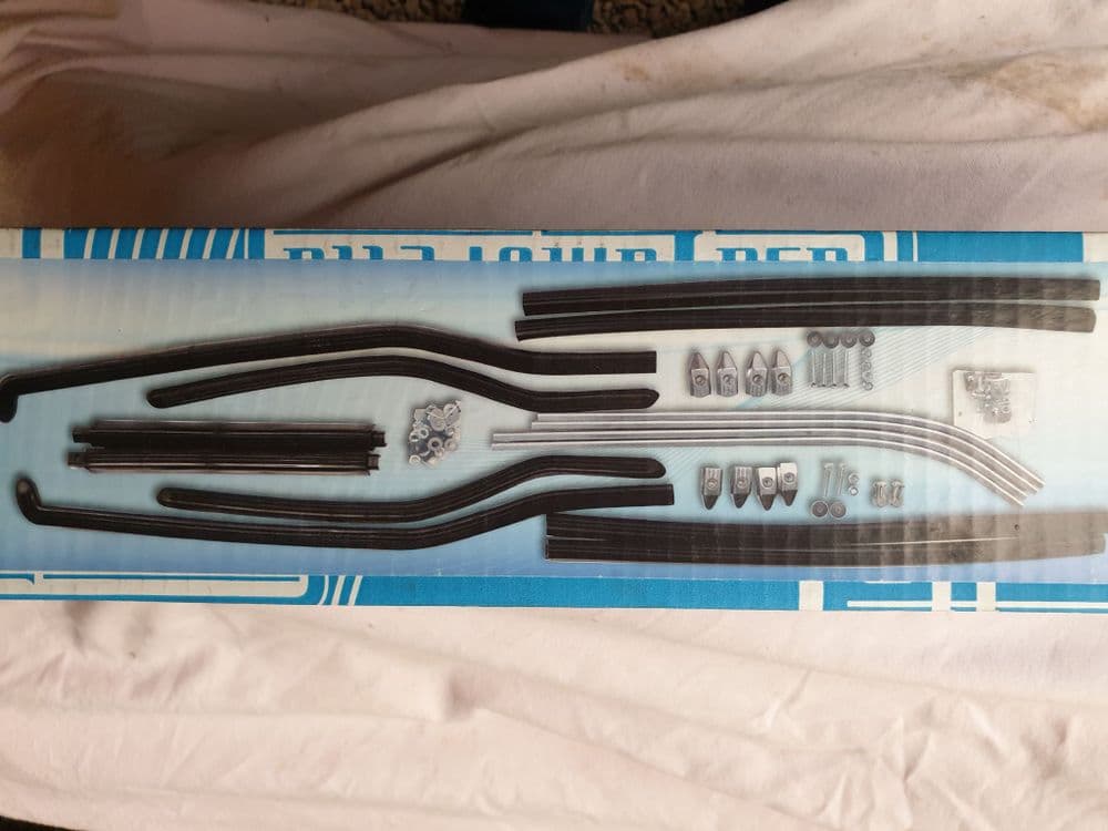 LAMBRETTA GP REAR FLOOR RUNNER STRIPS SET GREY TOP QUALITY | UK