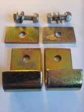 CENTRE STAND BRACKETS WITH STRENGTHENER PLATES AND SS BOLTS