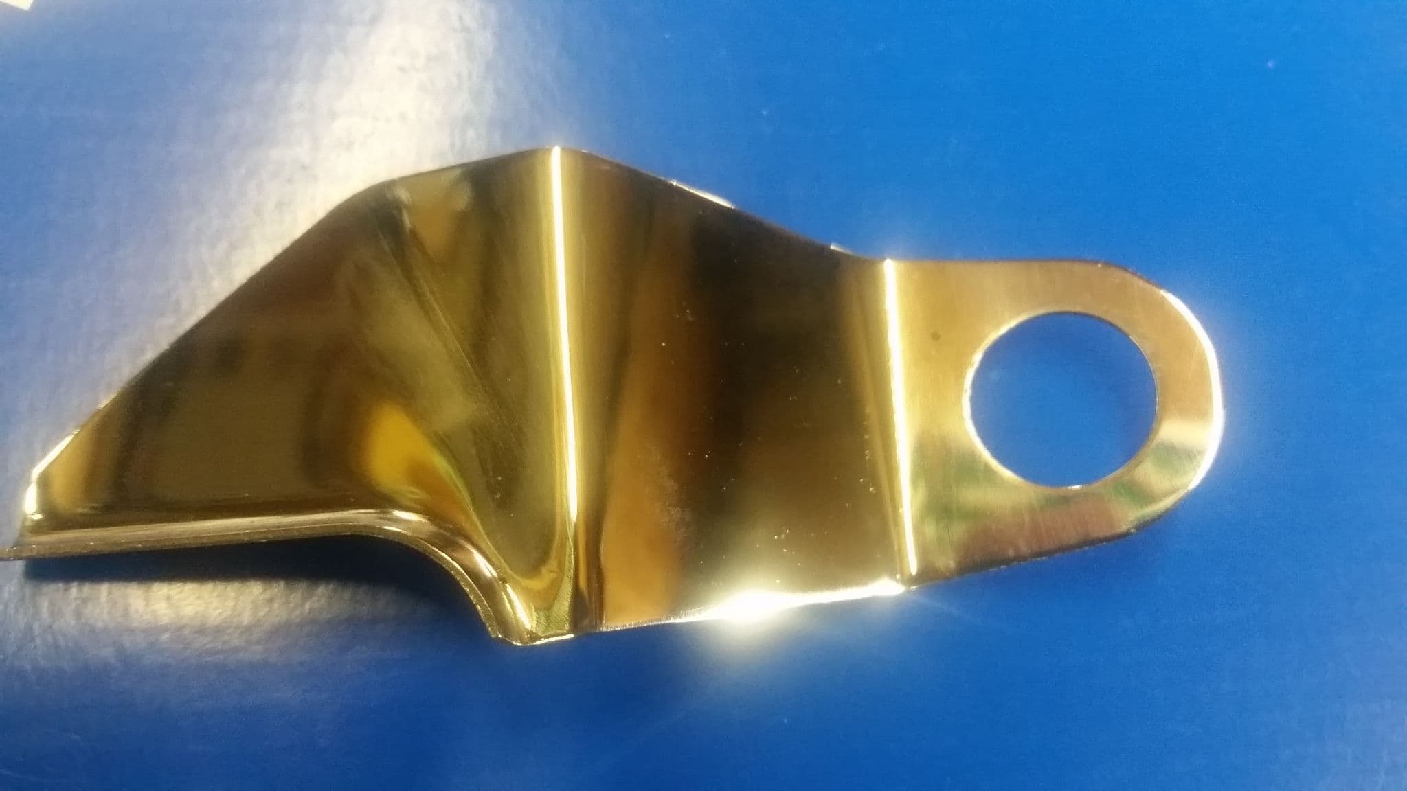 Choke bracket polished stainless