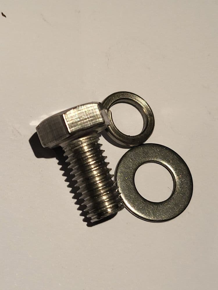EXHAUST UNDERSIDE BRACKET M8 HEX BOLT &WASHERS