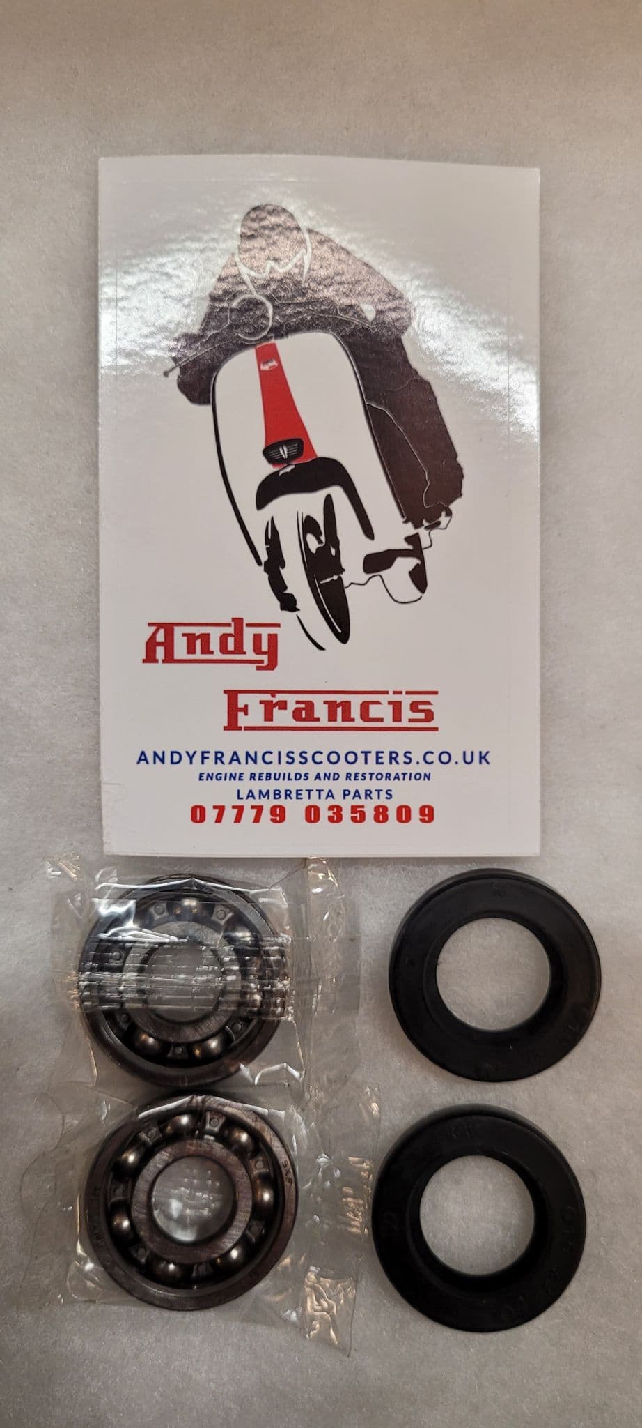 FAG BEARING;FRONT WHEEL BEARING AND SEAL KIT