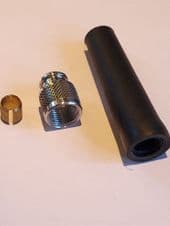ITALIAN SPEEDO CABLE CONNECTOR  (BLACK)