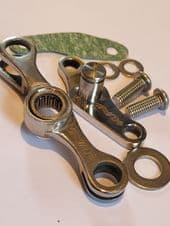 POLISHED STAINLESS STEEL GEAR PIVOT & SWIVEL FITTED WITH AN INA SEALED BEARING