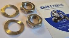 Rear damper nuts & washers (stainless steel) Pair
