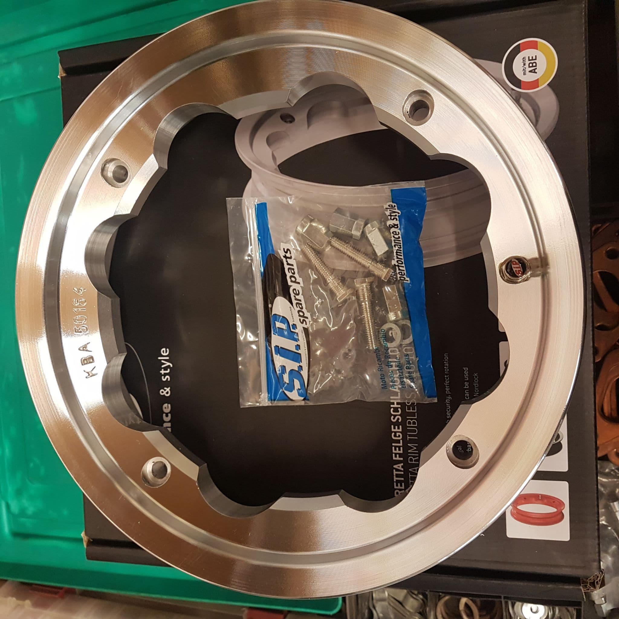 SIP POLISHED ALLOY TUBLESS WHEEL RIM FREEPOST & FREE MUG