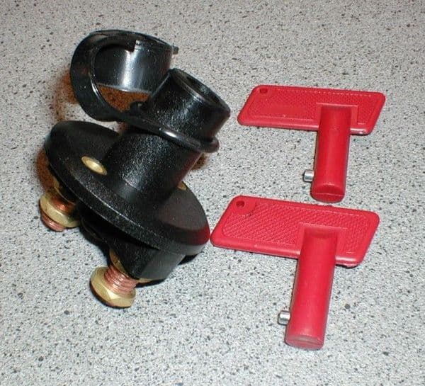 BATTERY CUT OFF / DISCONNECT SWITCH RED T HANDLE TRIUMPH SPITFIRE