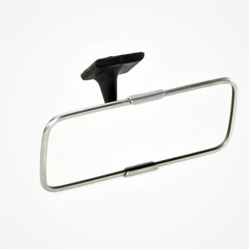 CLASSIC CAR INTERIOR MIRROR STAINLESS STEEL HEAD - SELF ADHESIVE ARM. BL MG TR