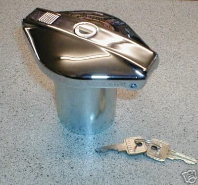 FLIP TOP CHROME LOCKING FUEL PETROL CAP SPITFIRE &KIT CARS GAC6001X