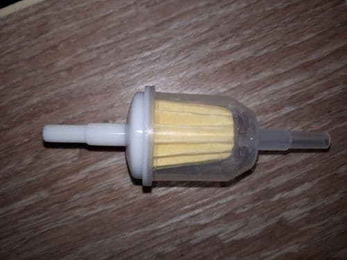 FUEL / PETROL FILTER- CLEAR PLASTIC TYPE GFE7004