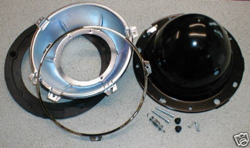HEADLAMP SHELL BACKBOWL / RIM / SEAL / KIT 7 INCH
