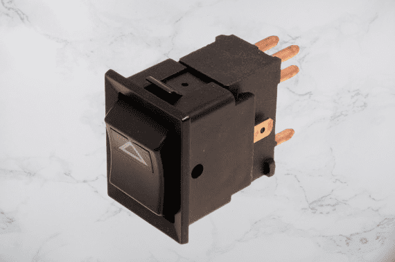 MG MGB ROADSTER & GT '76-'80 HAZARD WARNING ROCKER SWITCH part number AAU3205