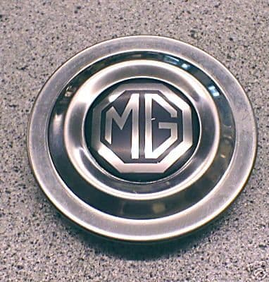 MG MIDGET ROSTYLE WHEEL CENTRE CAP & BADGE AHA8950