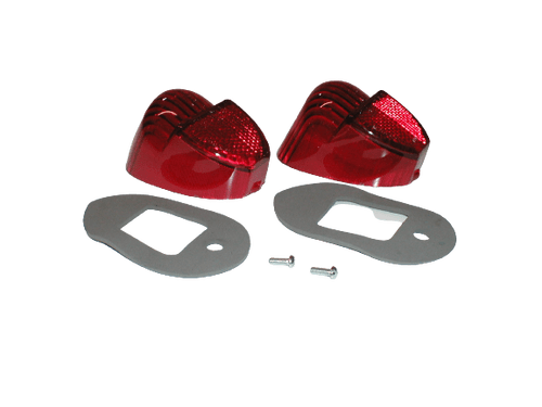 REAR STOP TAIL LAMP RED LENS COVER SPITFIRE & GT6 PAIR 511800