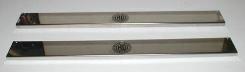 STAINLESS STEEL DOOR TREADPLATES MG MGB ROADSTER & GT