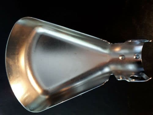 STAINLESS STEEL FISHTAIL EXHAUST FINISHER TAILPIPE FOR CLASSIC MG TR OR MOTOR CYCLES