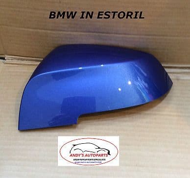 Bmw 1 Series 2012 On F20 / F21 Wing Mirror Cover L/H Or R/H In Estoril Blue