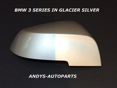 Bmw 1 Series 2012 On F20 / F21 Wing Mirror Cover L/H Or R/H In Glacier Silver