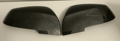 Bmw 3 Series 2012+ F30 / F31/F34/F80 Pair Of Wing Mirror Covers In Carbon Fibre Effect