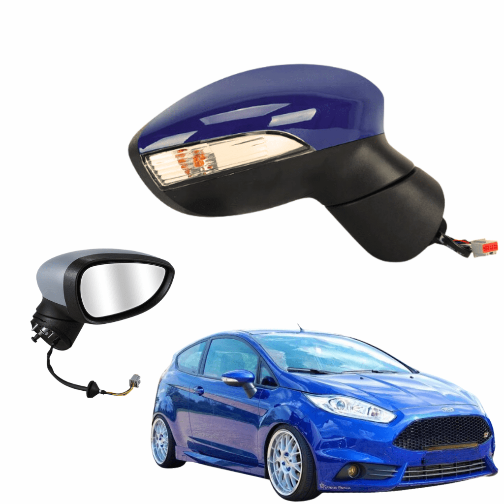 Painted Ford Fiesta MK7 2008-2012 Right Driver Side Wing Mirror – Heated Electric, Any Colour