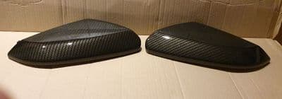Honda Civic  2017 Onwards Pair Of Wing Mirror Covers In Carbon Fibre Hydro-Dip