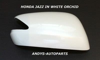 Honda Jazz 08 Onwards Wing Mirror Cover L/H Or R/H In White Orchid