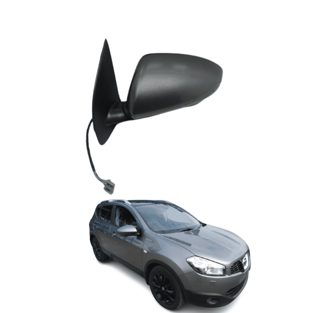 Nissan Qashqai 07 2014 Wing Mirror Electric adjustment Power Folding In Gun Metallic