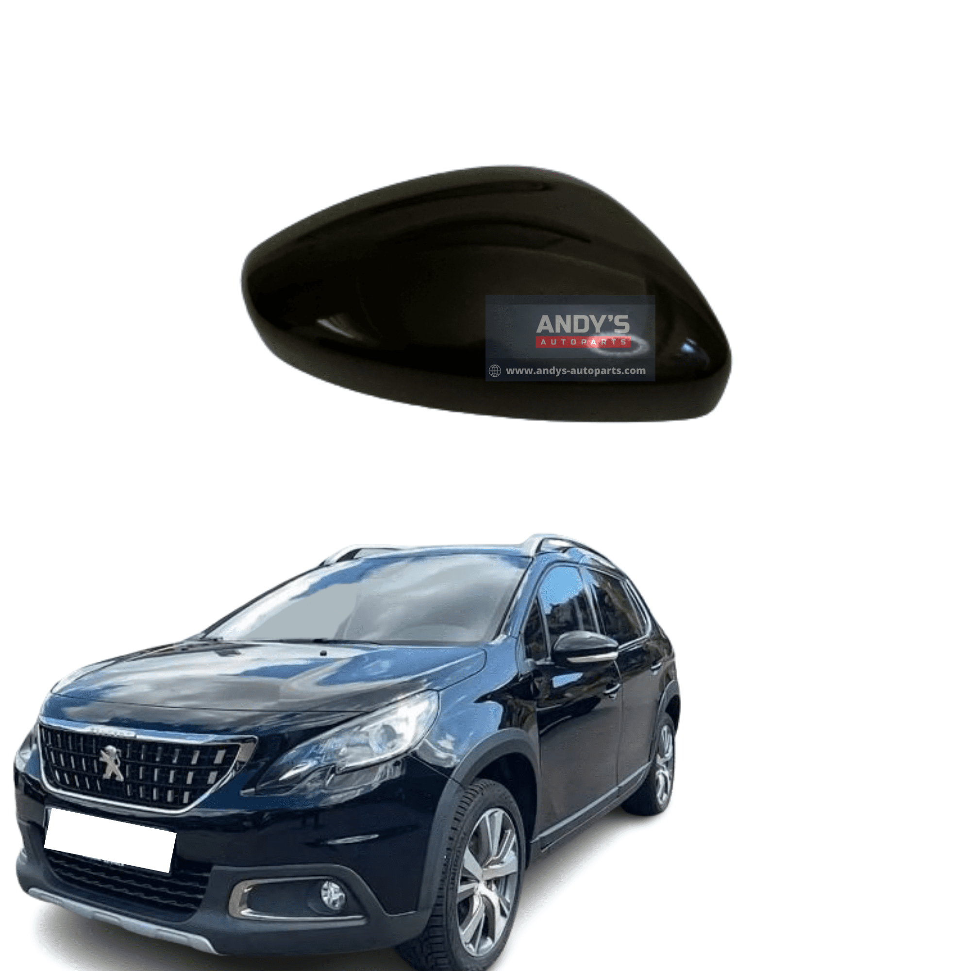 thumbnail image 2 of WCM Right Side Wing Mirror Door Cover Indicator Light Lens For Peugeot 2008 (2013-2024) – Clear 2 of 4