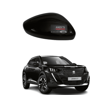 Peugeot 2008. 2019 On Wing Mirror Cover R/H Or L/H Side In Gloss Black