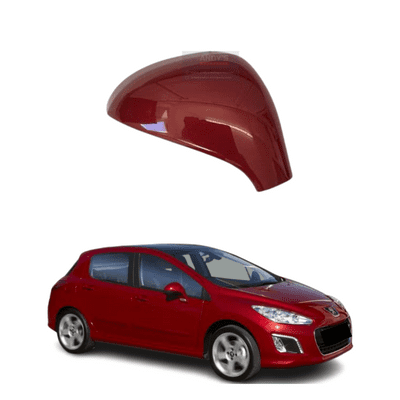 Peugeot 308 2007 - 2015 Wing Mirror Cover LH Or RH In Rouge Lucifer