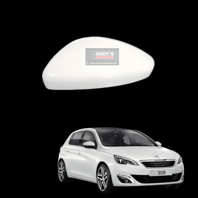 Peugeot 308  2013 Onwards  Wing Mirror Cover RH or LH In  Blanc Nacre