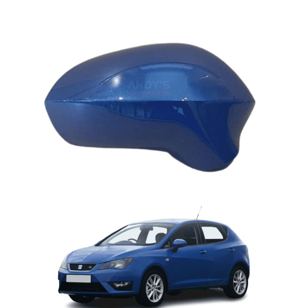 Seat 2008 2017 Wing Mirror Cover L/H Or R/H In Azul Apolo
