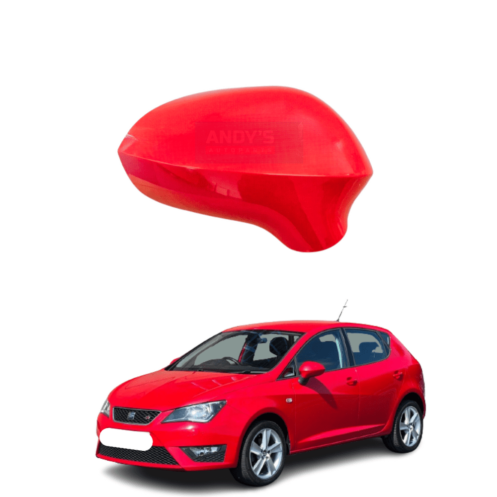 Seat 2008 2017 Wing Mirror Cover LH Or RH In Rojo Tornado