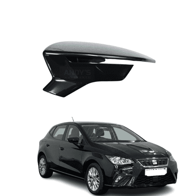 Seat Ibiza 2017 Onwards Wing Mirror Cover RH or LH  In  Gloss Black