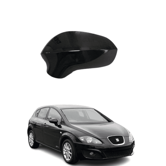 Seat Leon 2009 2013 Wing Mirror Cover LH Or RH In Phantom Black