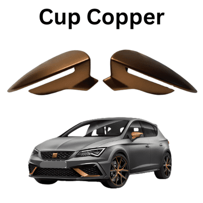 Seat Leon Cupra  2012+ Pair Of Wing Mirror Covers In Cup Copper (Matt Finish) L27A