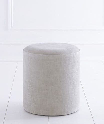 A&B Maison custom-upholstered drumstool - 54 colours