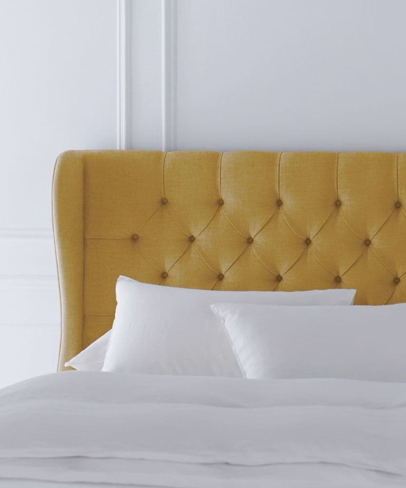 A&B Reverie deep curve customupholstered headboard 54 colourss