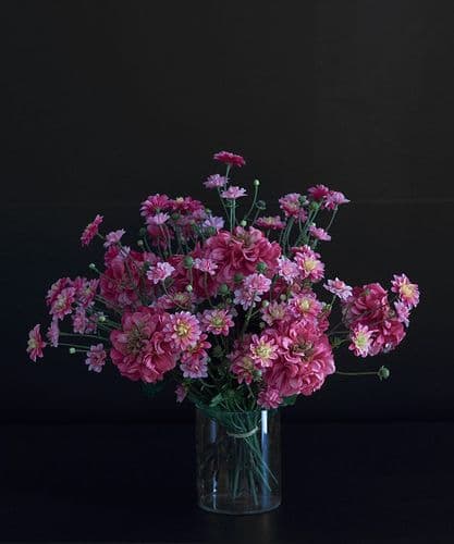 An Armful of Dahlias & Daisies - SOLD