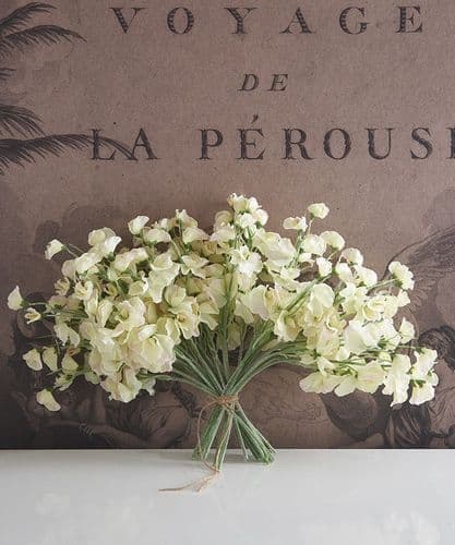An armful of sweet peas - beautifully realistic - SOLD