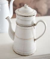 Antique French enamel coffee pot - SOLD