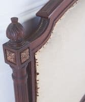 Antique Regency-style  mahogany headboard