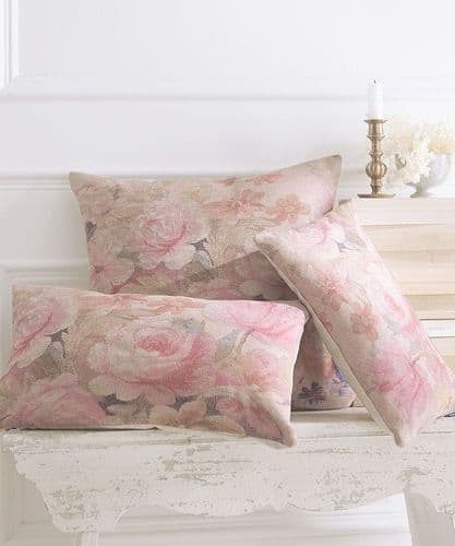 Aubusson Floral 50 x 50 linen cushion
