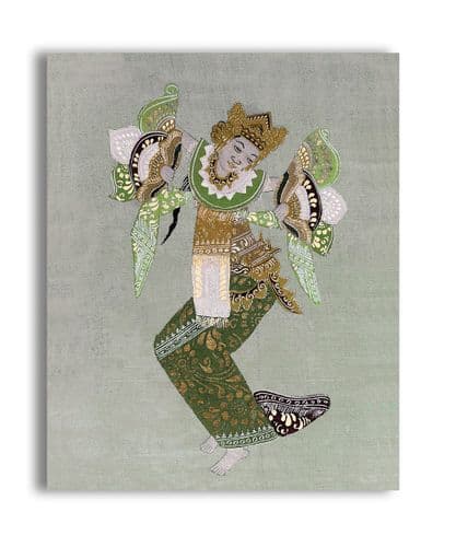 Boho&Co Danseuse mantle print - green