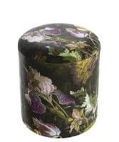 Boho&Co Floralism Iris velvet drum stool