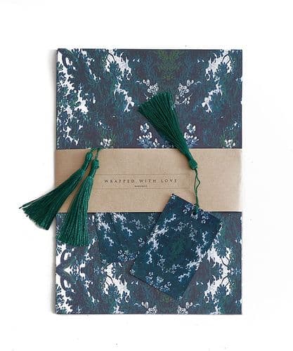 Boho&Co Trees Two Multi Graphic giftwrap - 3 pack with tags